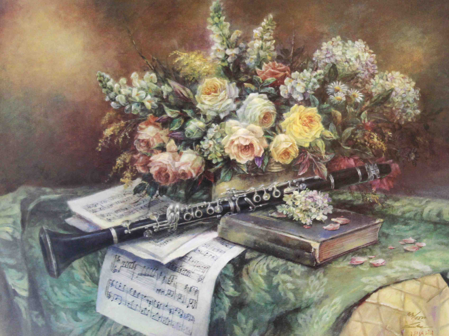 Clarinet Ensemble by celebrated artist Lena Liu showcases her ability to blend elegance, artistry, and emotion in a unique musical theme. Known primarily for her floral works, this Lena Liu print highlights her versatility as an artist, capturing the beauty of instruments with the same delicate style she brings to nature. A wonderful choice for music lovers, art collectors, and admirers of the Lena Liu artist legacy, this piece is a rare addition to the world of Lena Liu prints for sale. Bring harmony and s