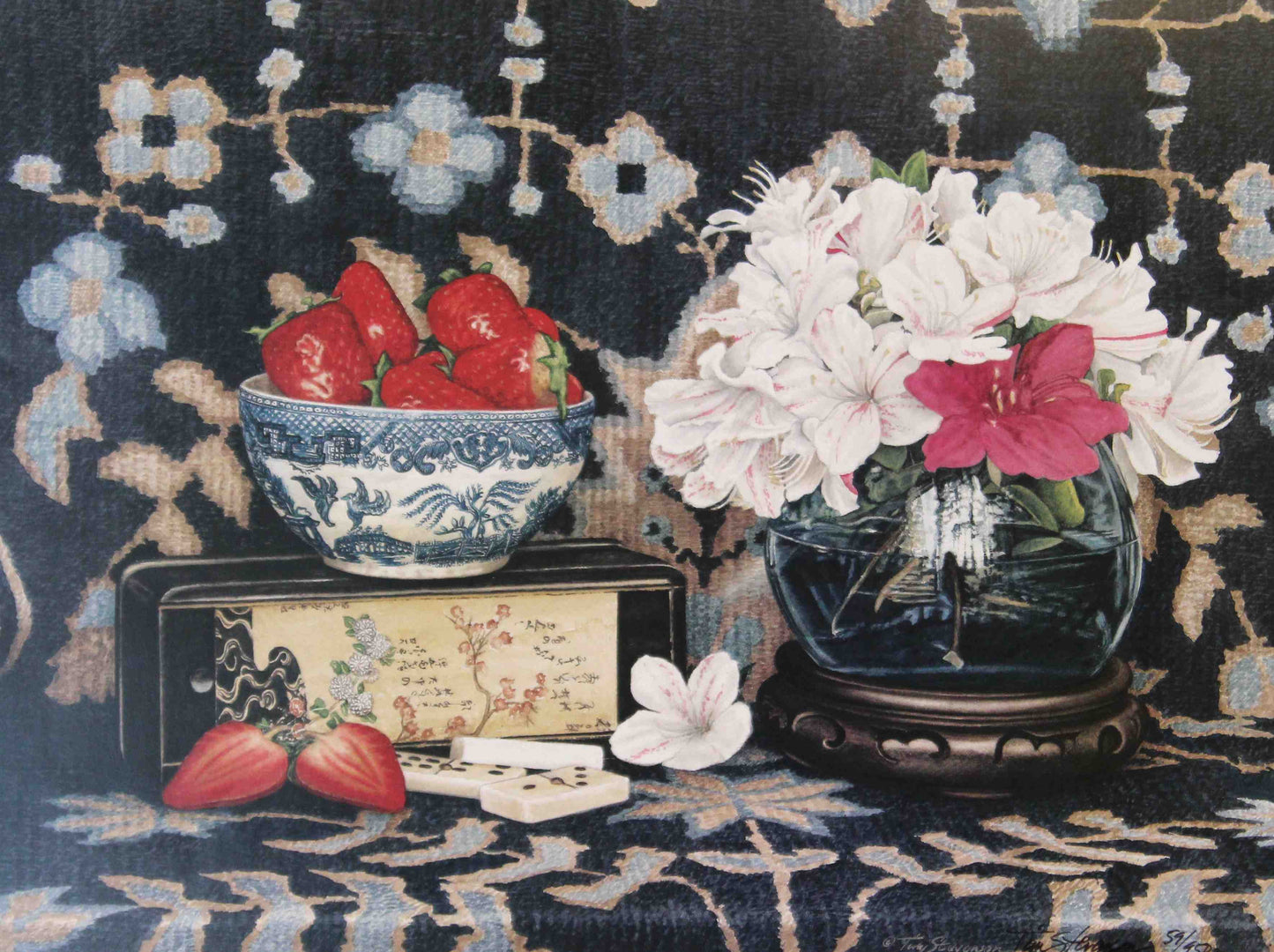 Dominos by Tim Stevenson – Floral Art Print for Wall