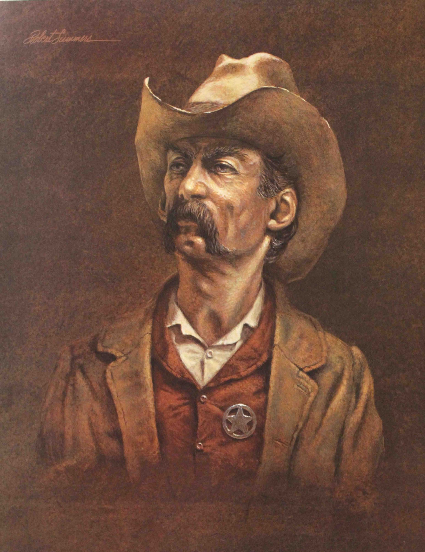 Robert Summers "One Riot One Ranger", a portrait of the stoic western lawman.