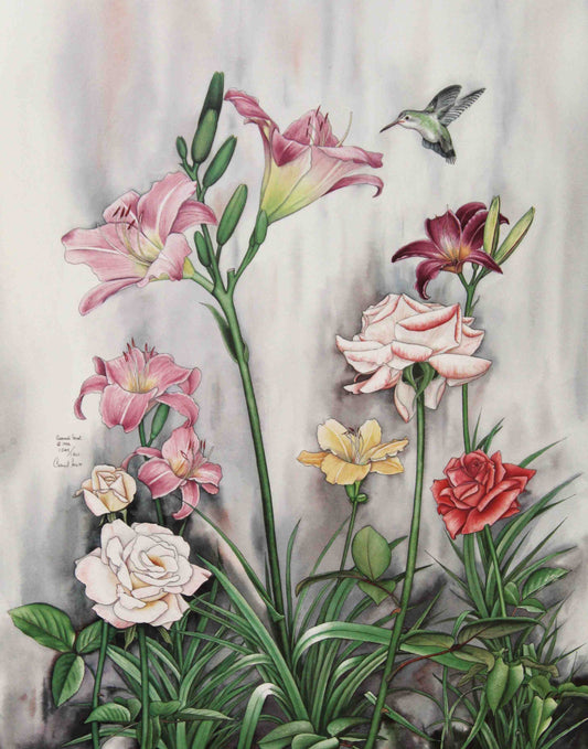Carmel Foret Flower of May I floral art print – elegant flower prints for wall décor